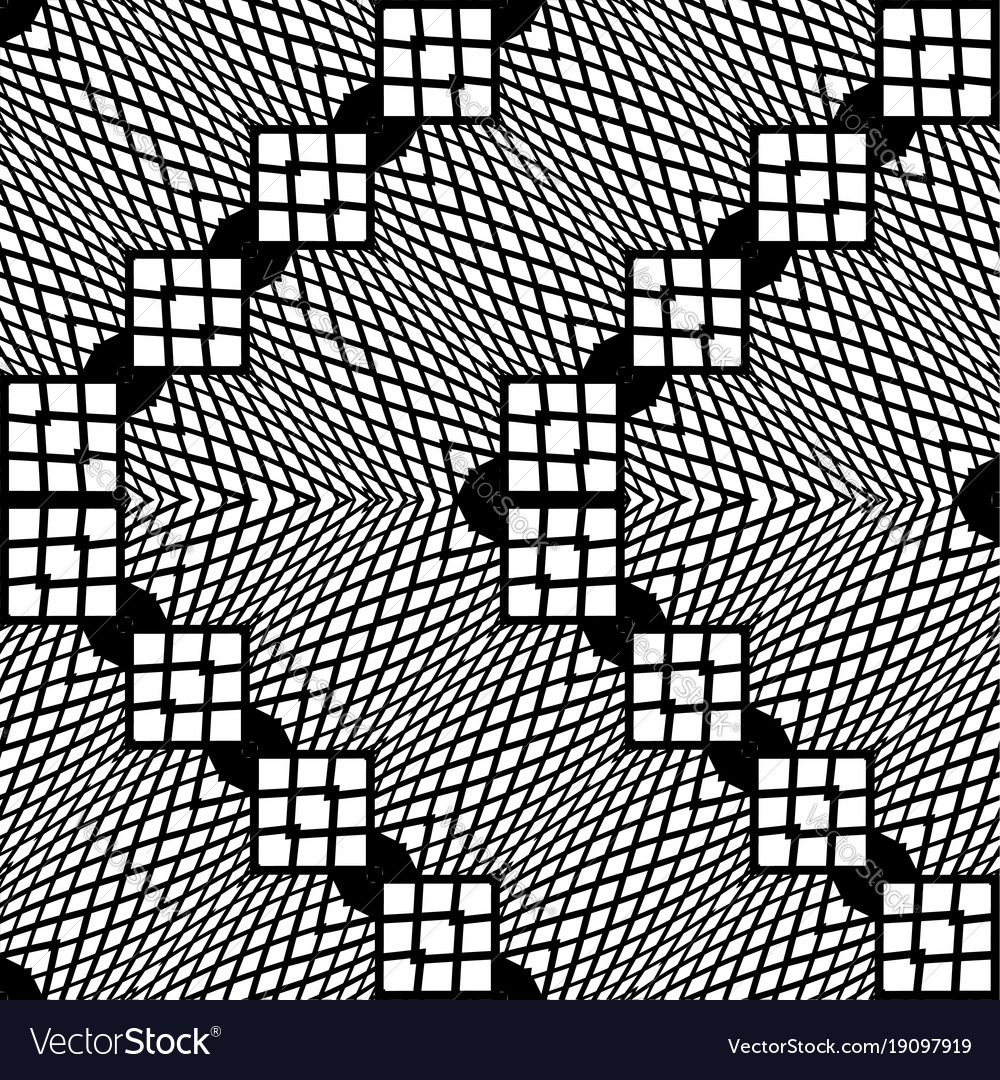 Design seamless monochrome zigzag pattern