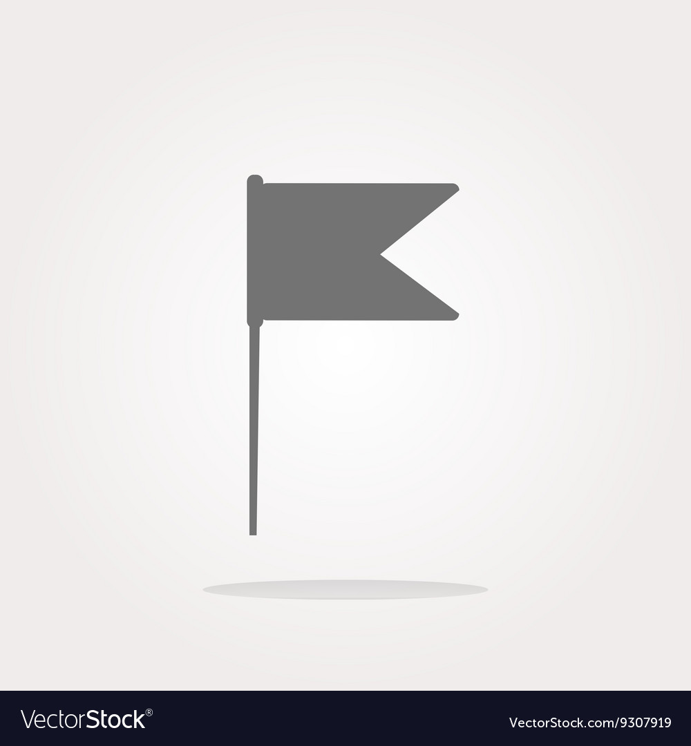 Flag sign web button icon