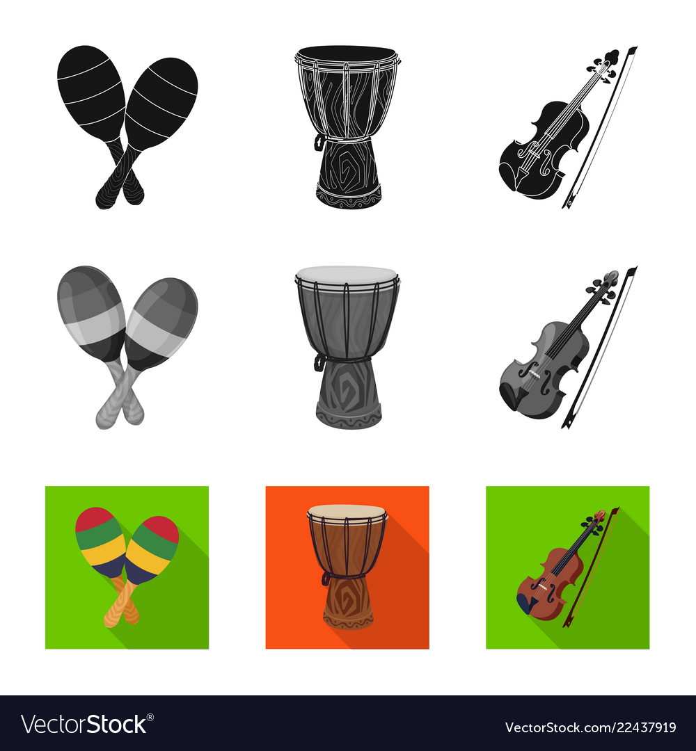 Isolated object of music and tune symbol vector image Isolated object of music and tune symbol