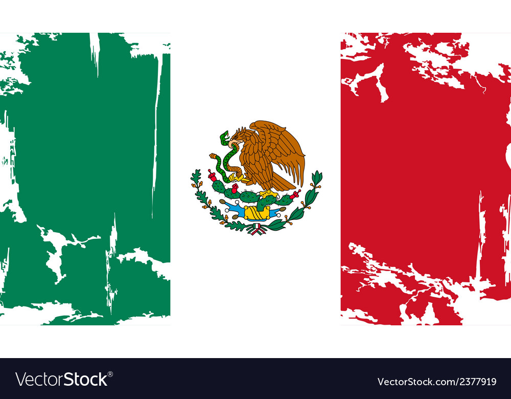 faded mexican flag background