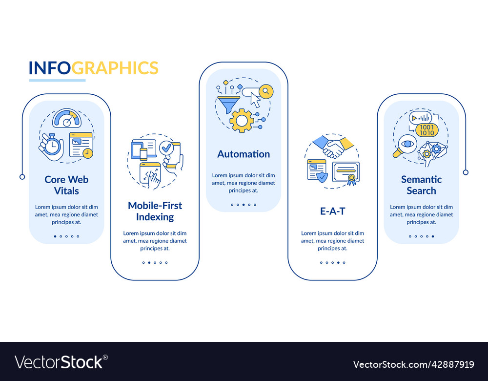 Search engine optimization concepts rectangle vector image Search engine optimization concepts rectangle