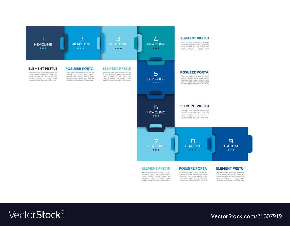 Step step template chart diagram scheme Royalty Free Vector