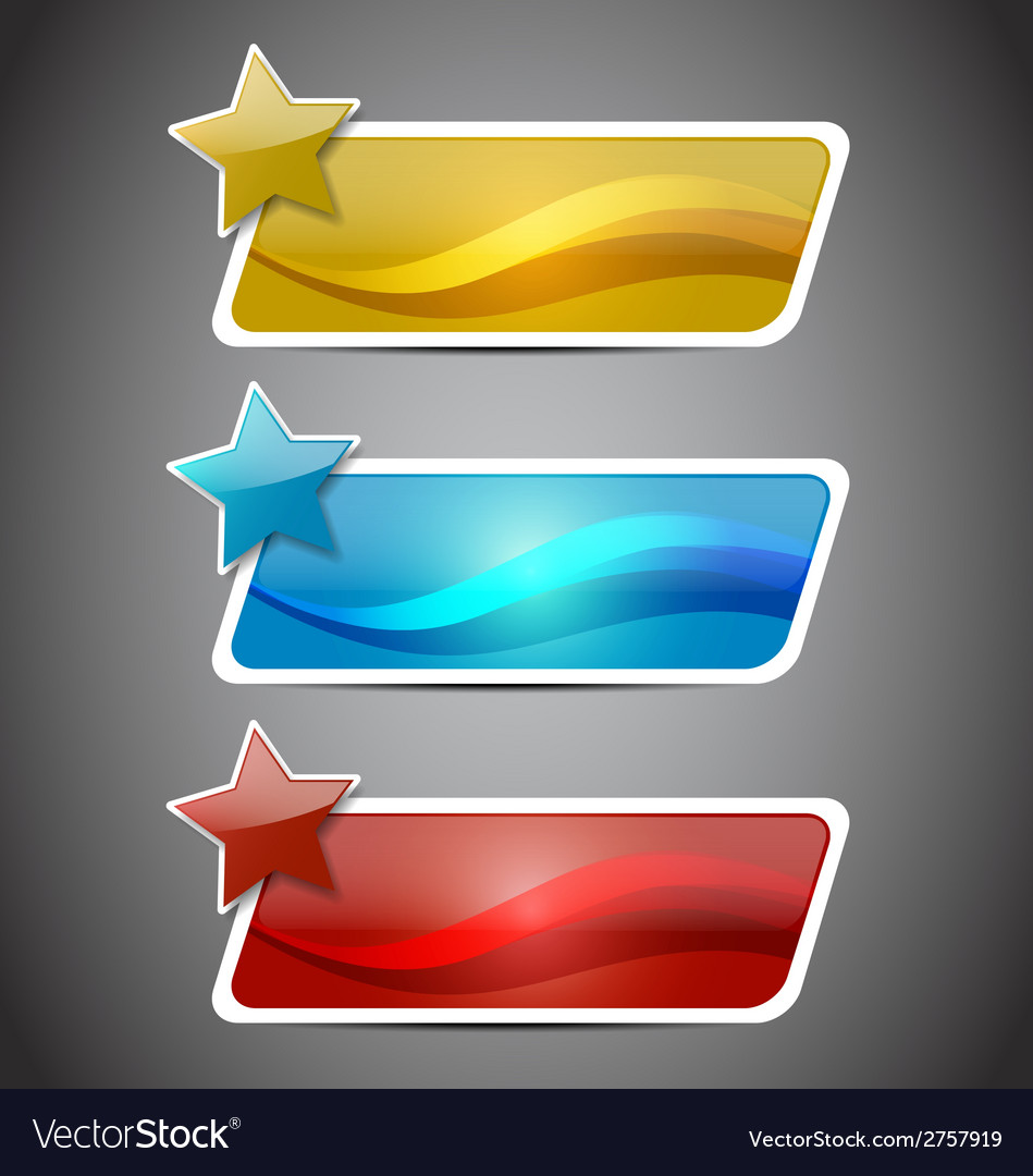 Stylized presentation template with empty text