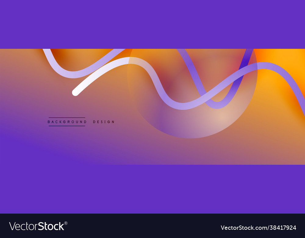 Abstract gradient background with wave line Vector Image Abstract gradient background with wave line