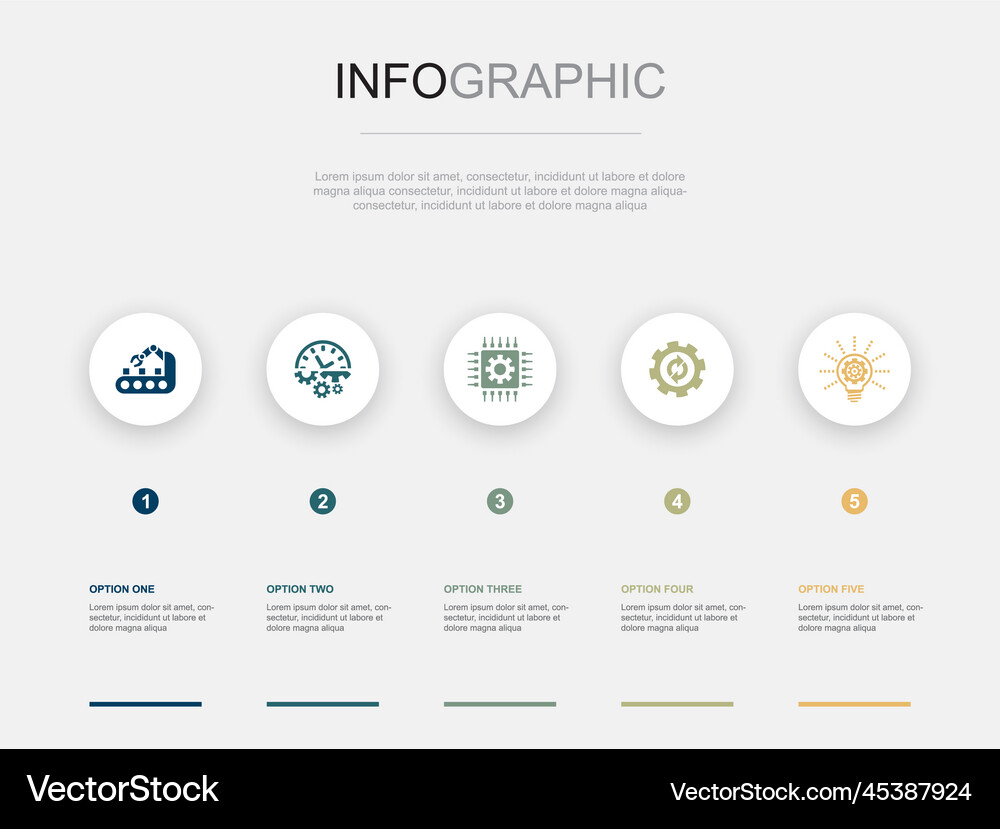 Automation productivity technology process Vector Image