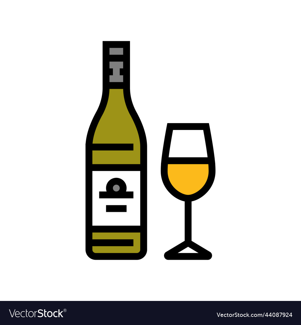 Chardonnay white wine color icon