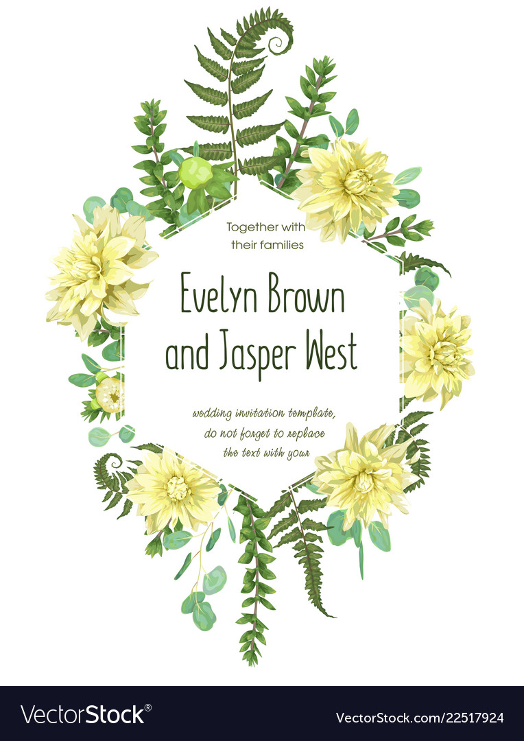 Dahlia & Fern Botanical Border