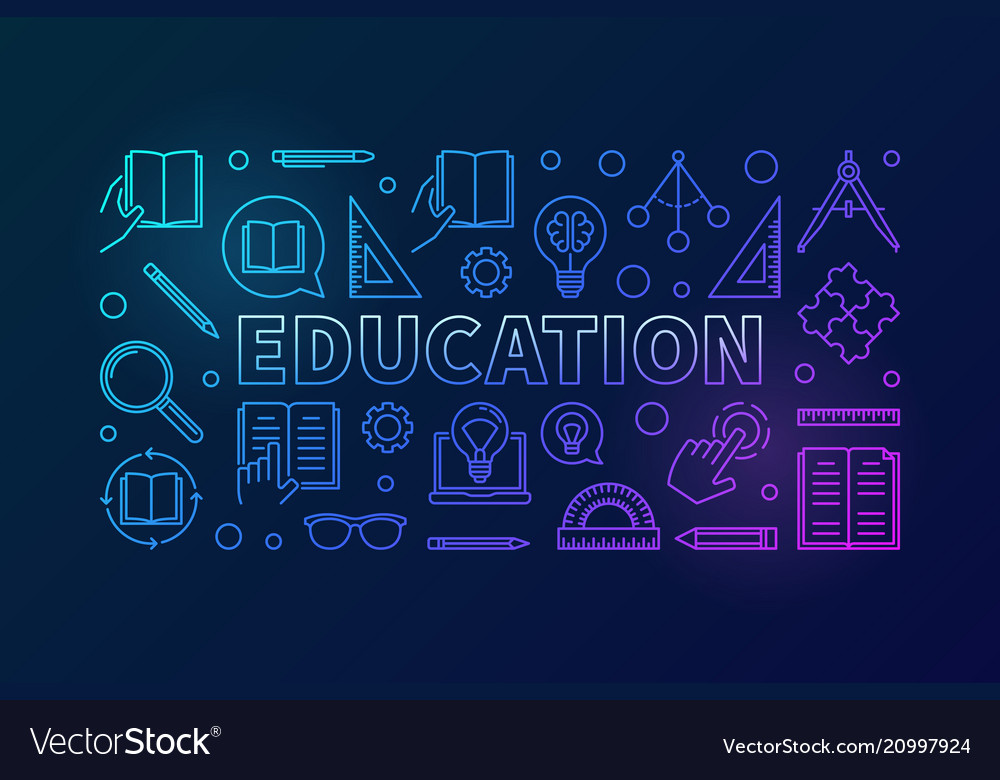Education Icons - Colorful Outline