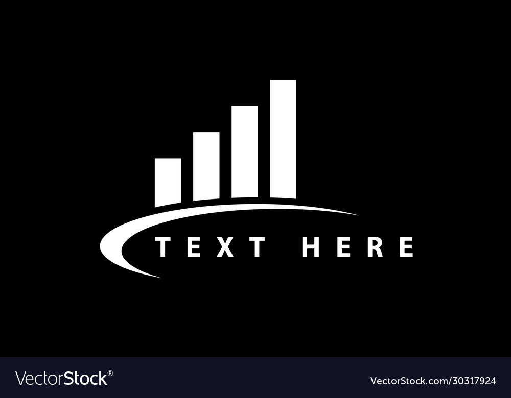 Financial accounting logo on a black background