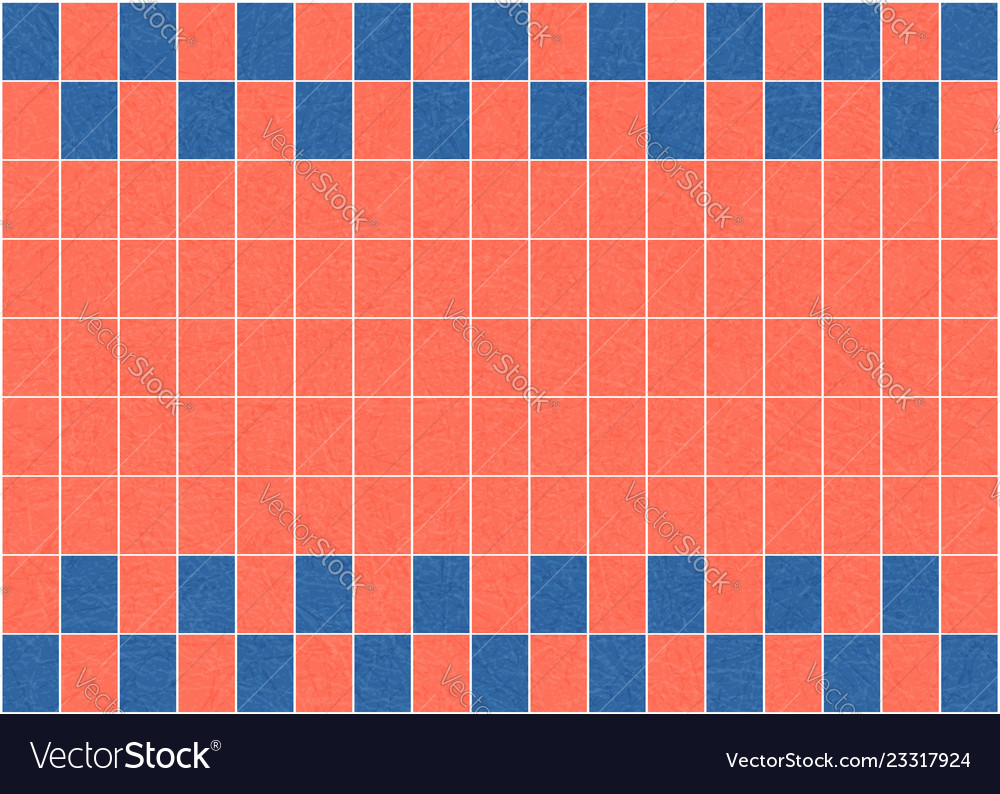 Flat of glazed tiles with noise and texture
