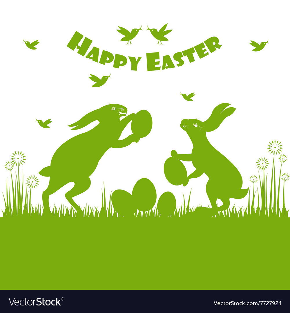 Happy easter colorful postcard background