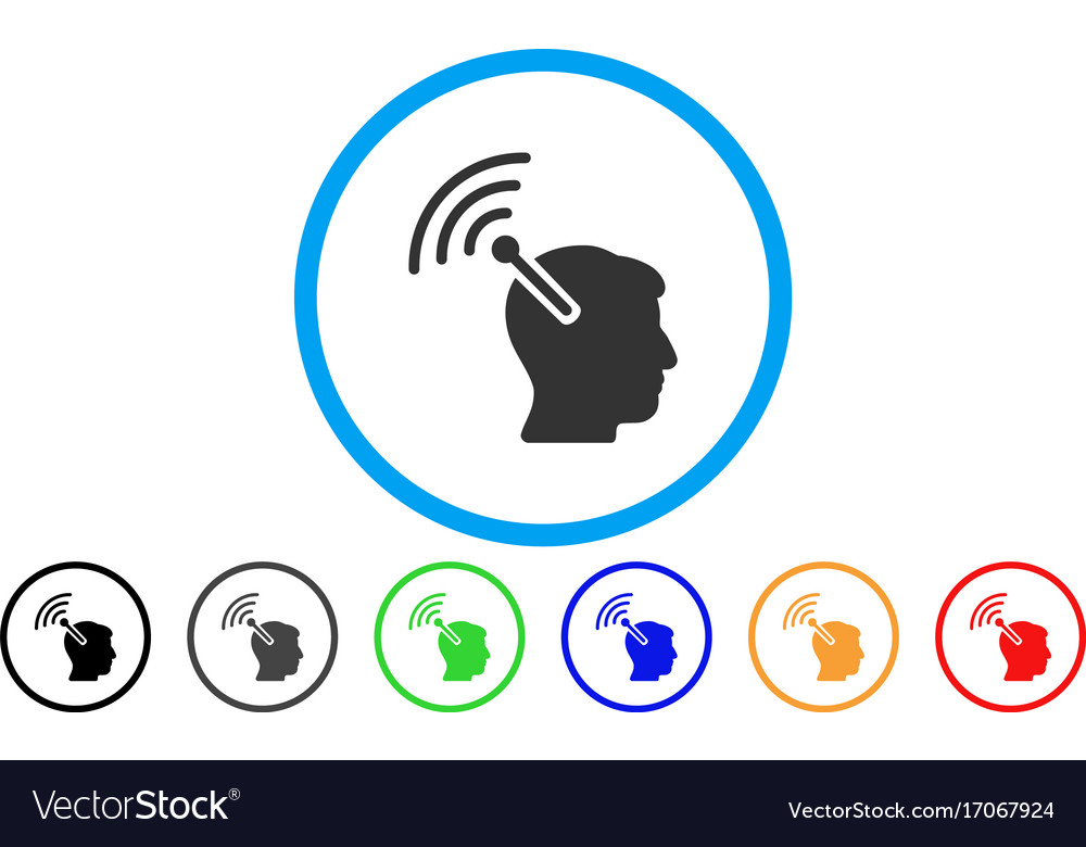 Radio neural interface rounded icon