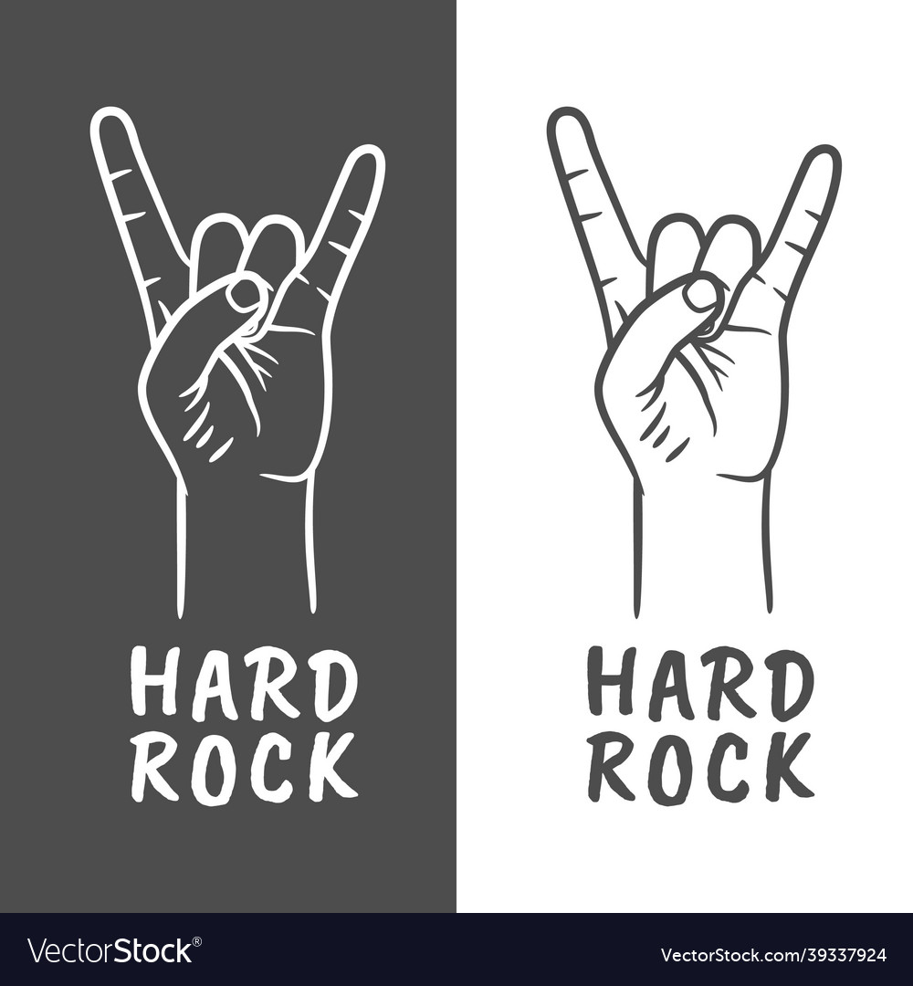 Rock n roll or heavy metal hand gesture