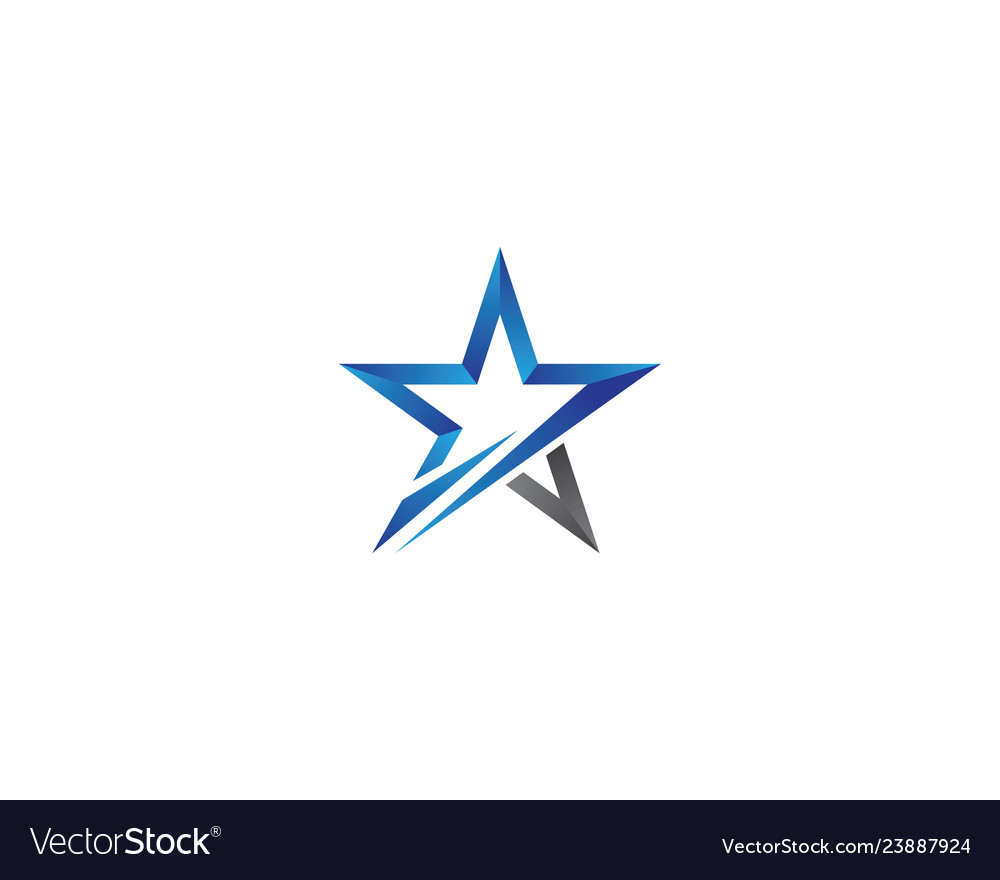 Star logo template design Royalty Free Vector Image