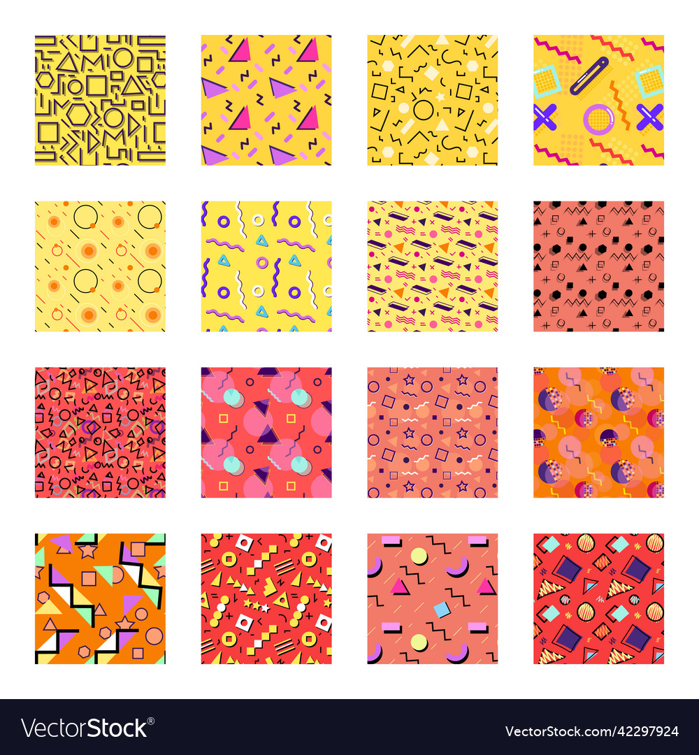 Trendy background patterns set