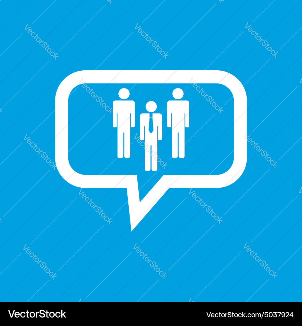 Work team message icon Royalty Free Vector Image