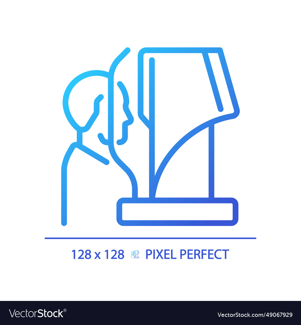 2d dünne lineare Gradient computergestützte Augenprüfung vector image 2d dünne lineare Gradient computergestützte Augenprüfung