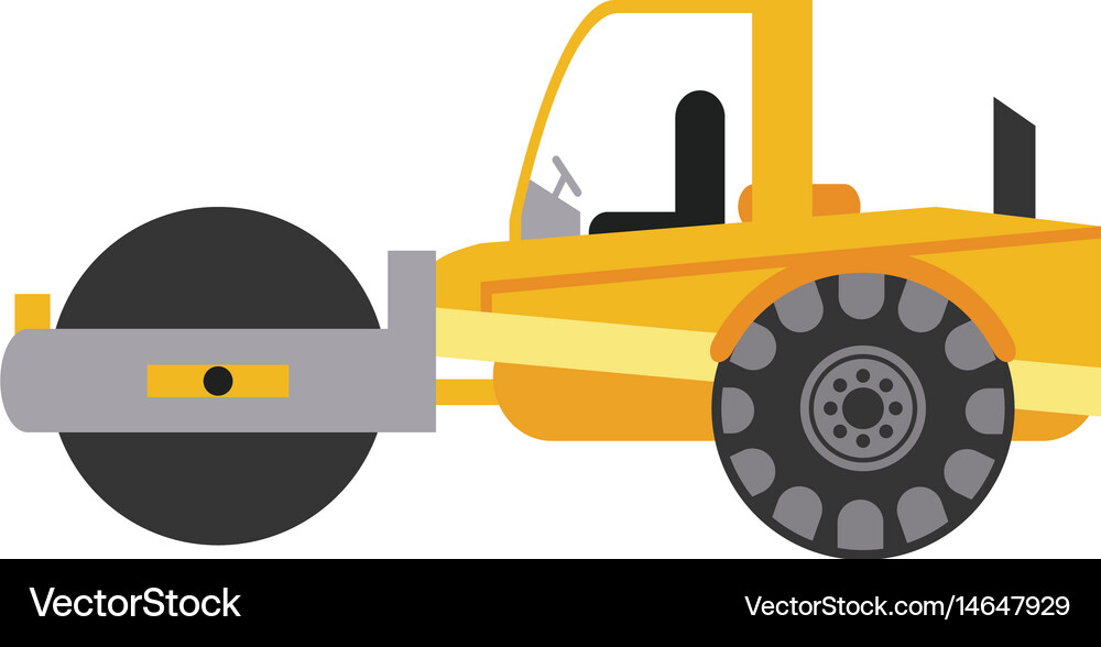Construction heavy machinery icon image Royalty Free Vector