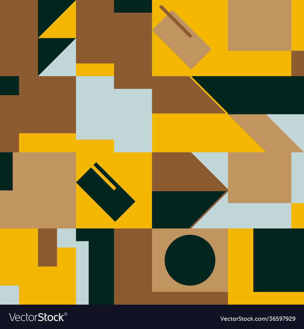 Deconstructed abstract pattern design vector image Deconstructed abstract pattern design