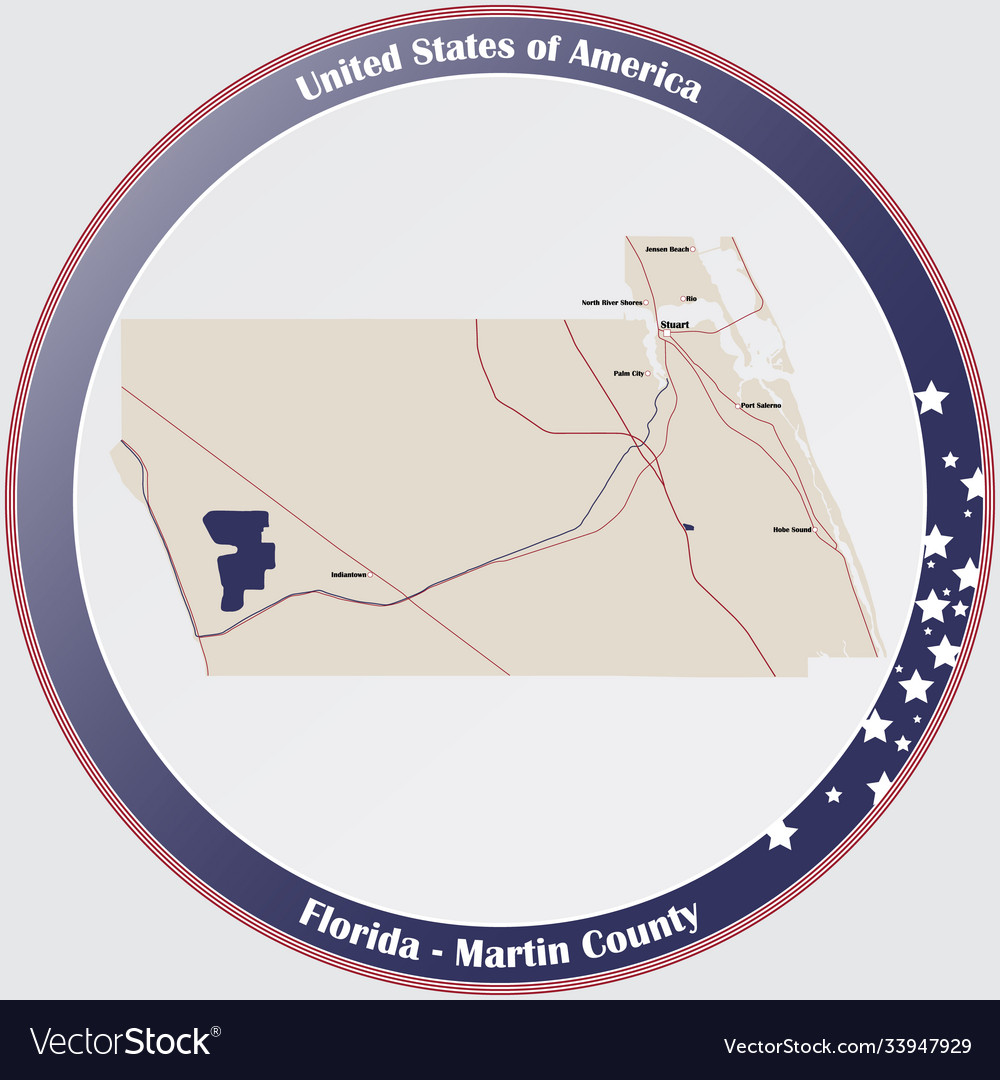 Map martin county in florida