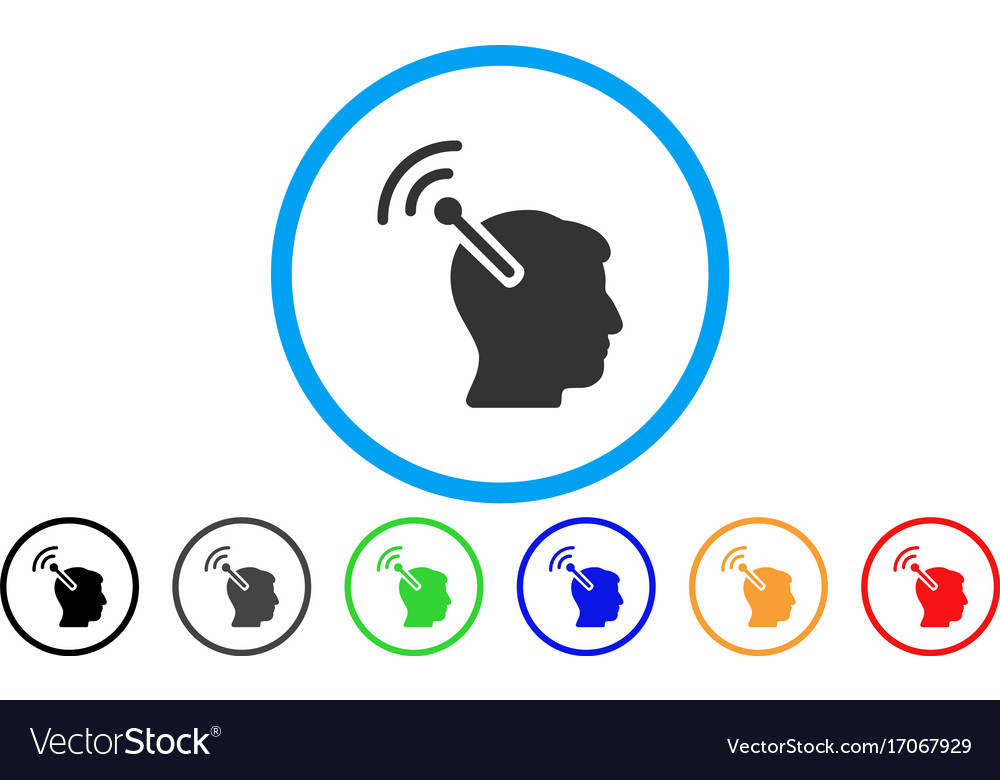 Radio neural interface rounded icon