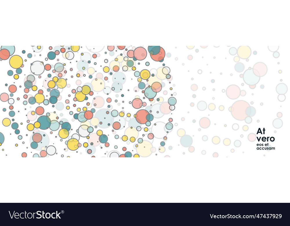 Round dots frame with empty space circle dotted