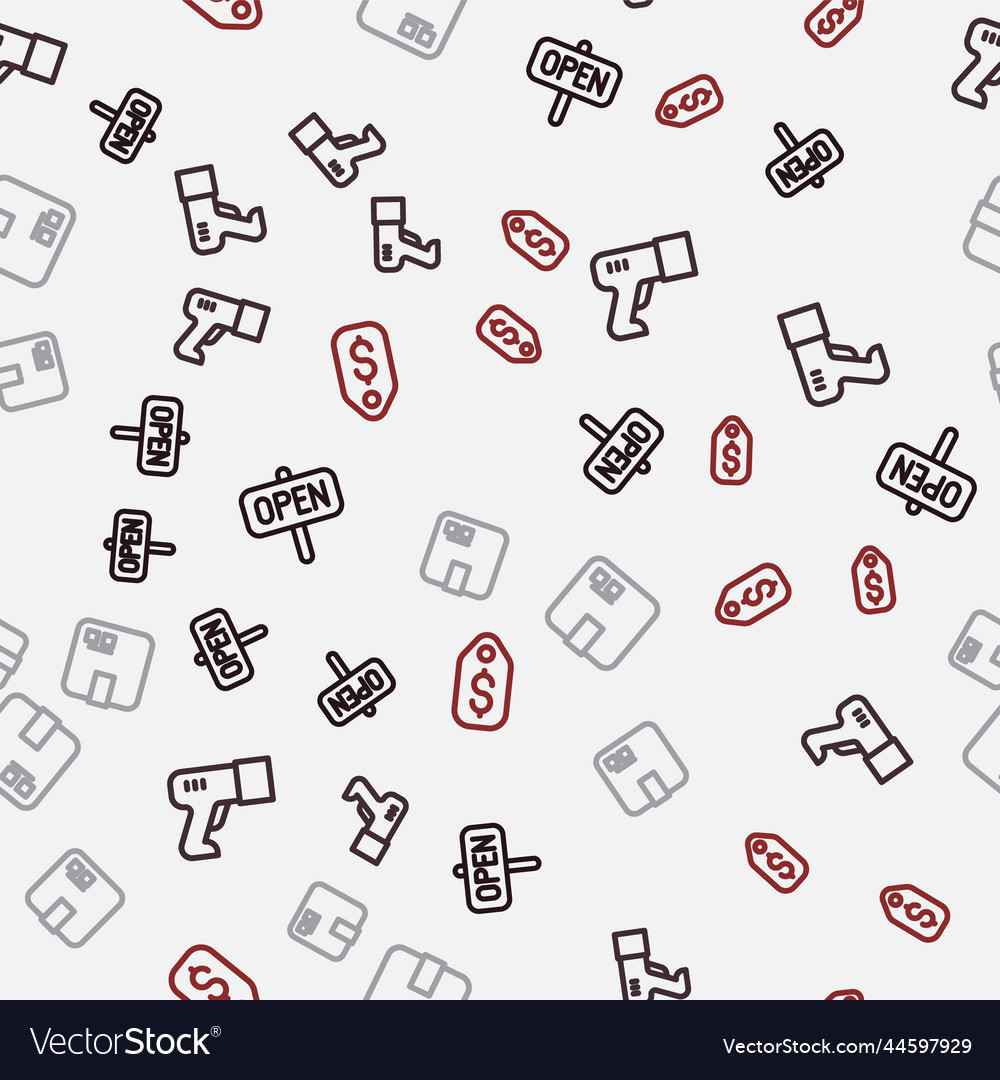 Set line hanging sign with text open scanner vector image Set line hanging sign with text open scanner