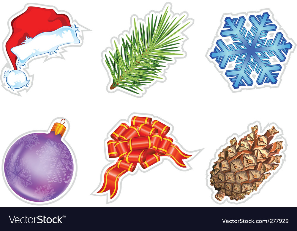 Set of christmas icons