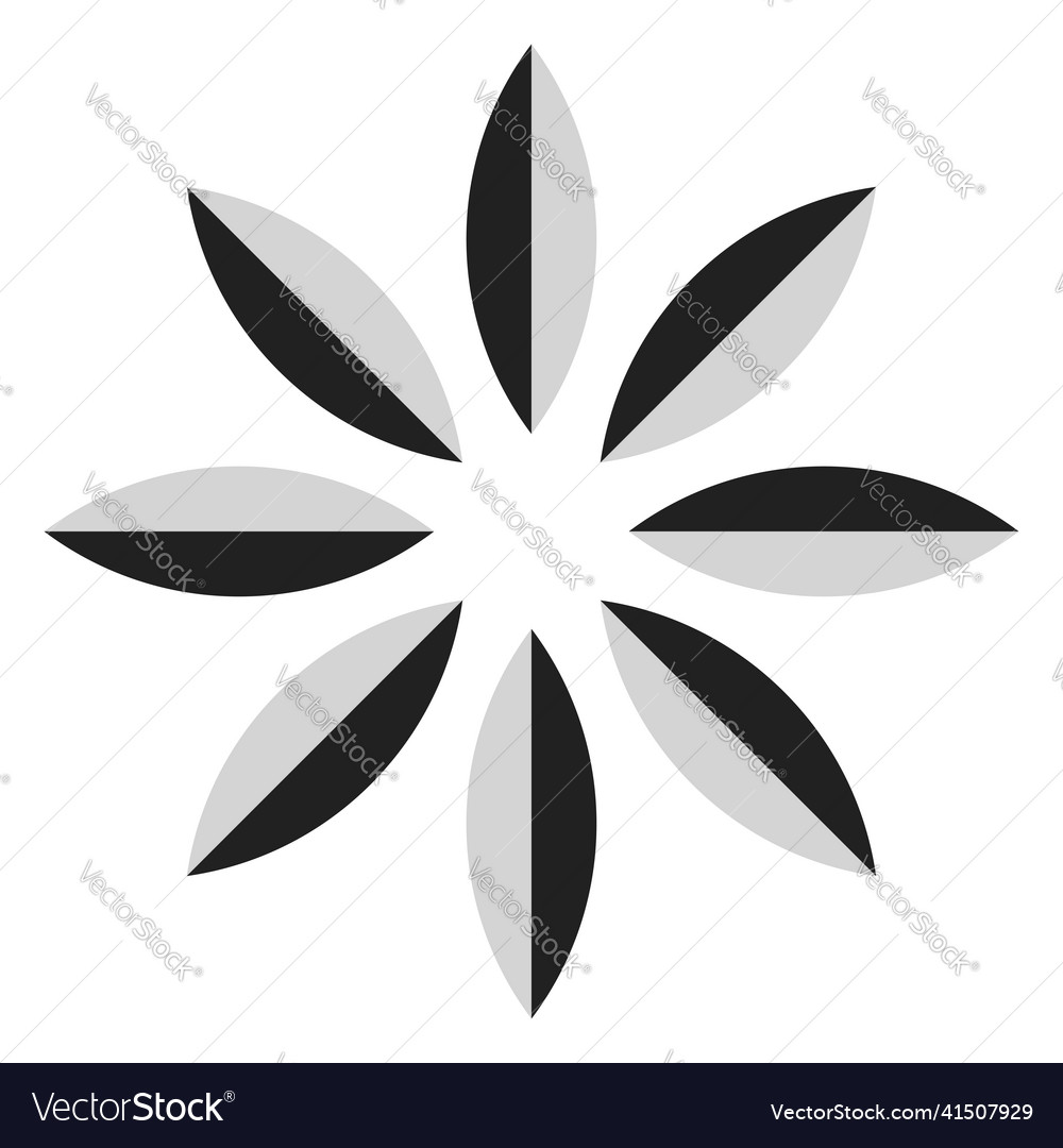 Shape symbol icon with abstract geometry vector image Shape symbol icon with abstract geometry