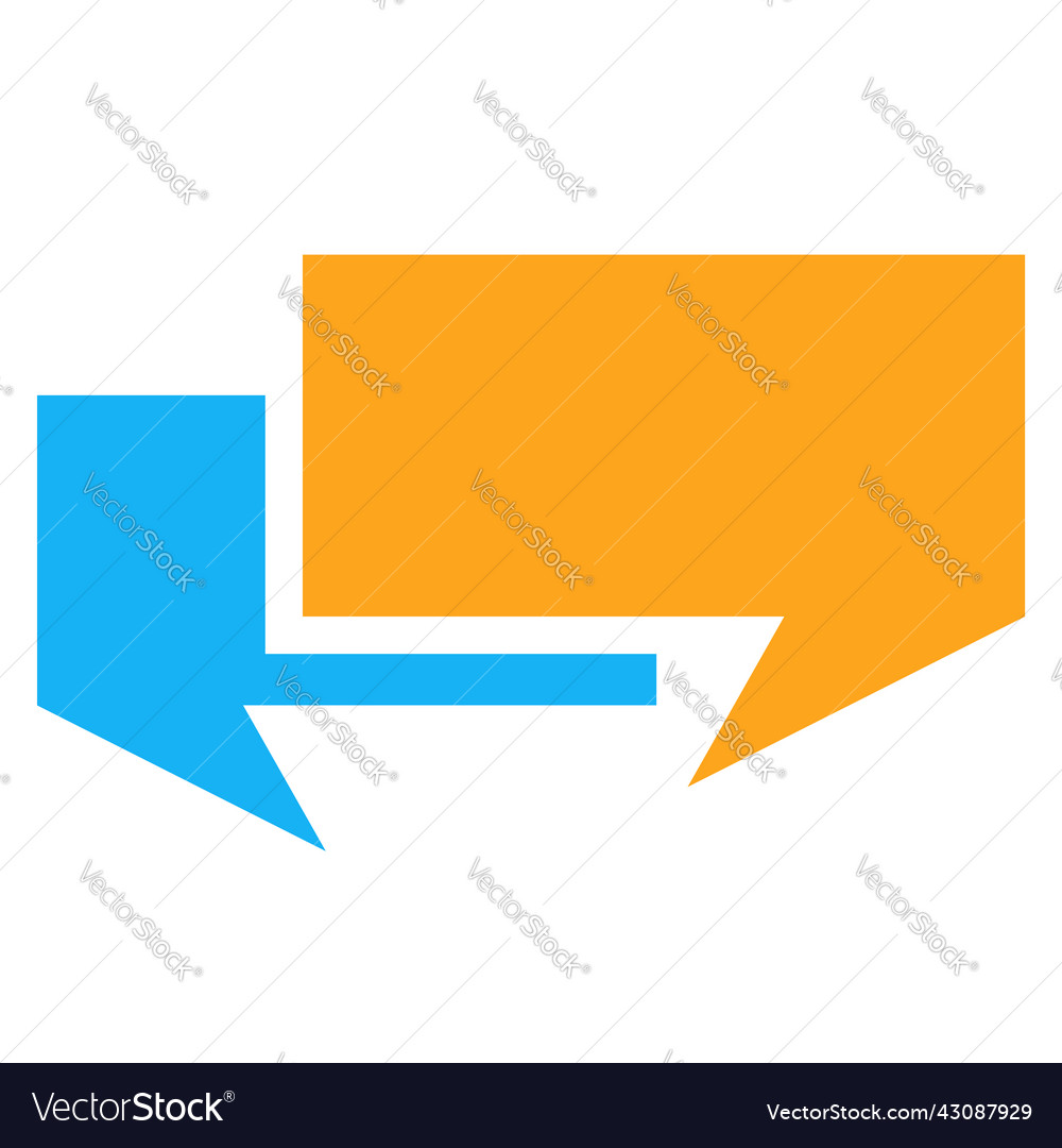 Speech talk bubble suitable for communication vector image Speech talk bubble suitable for communication