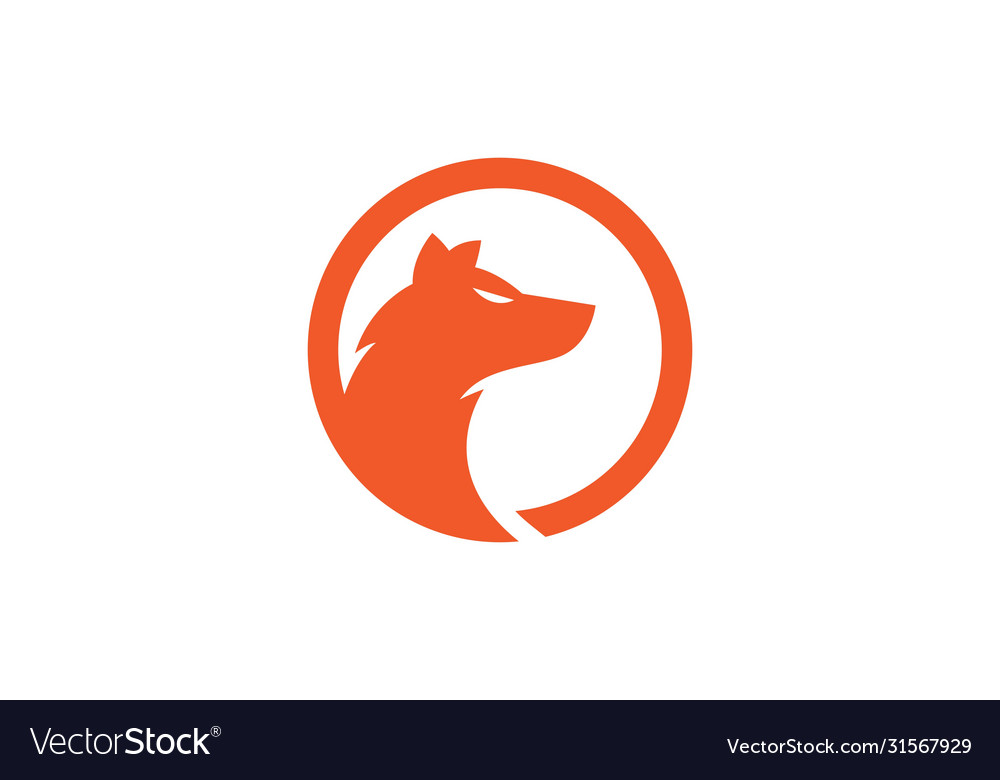 Wolf logo template