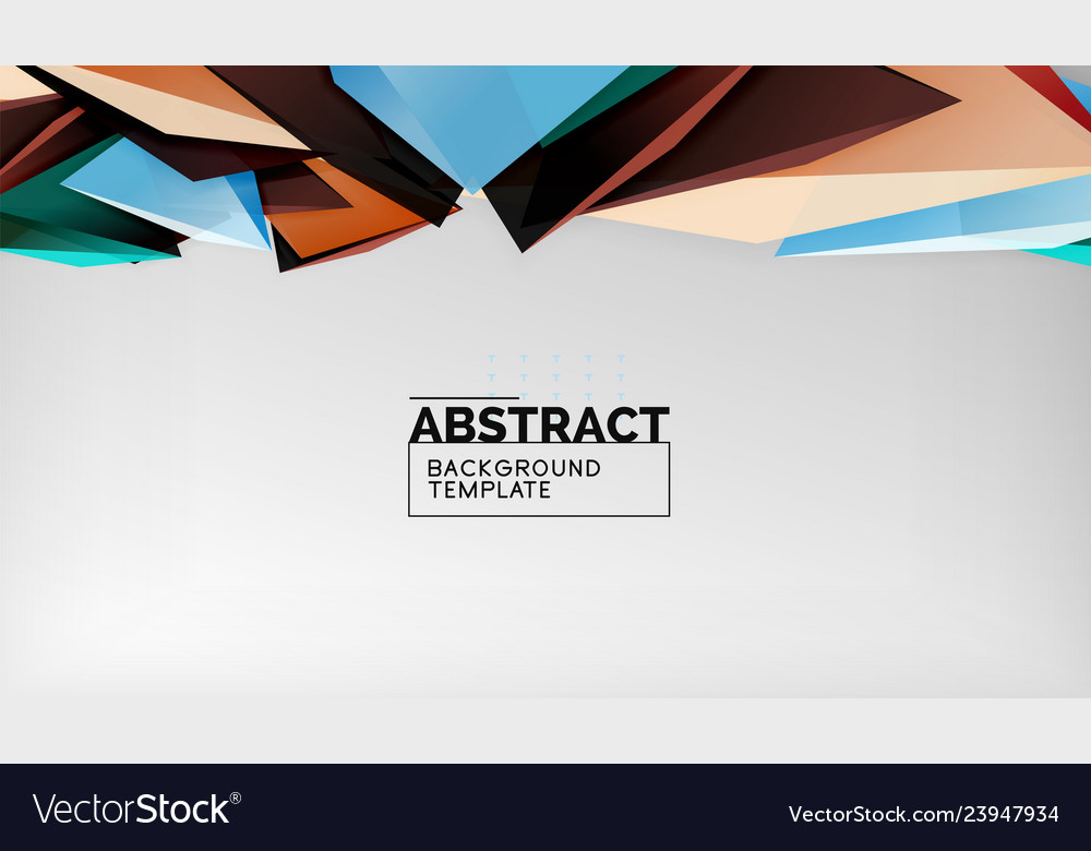 3d geometric triangular shapes abstract background