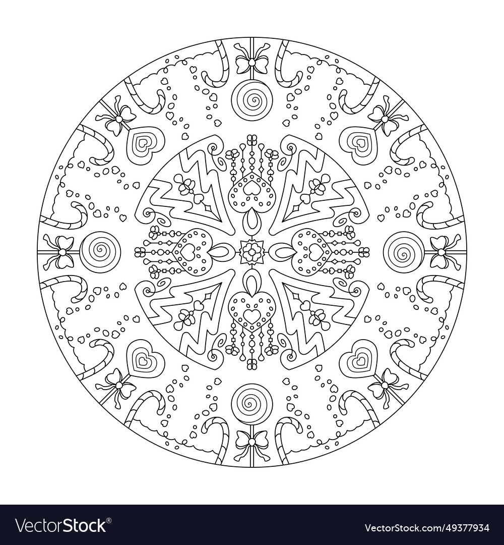 Christmas mandala