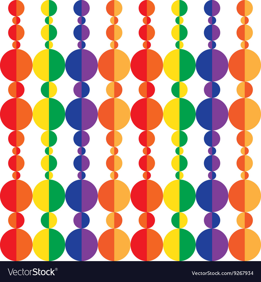 Colored circle seamless pattern