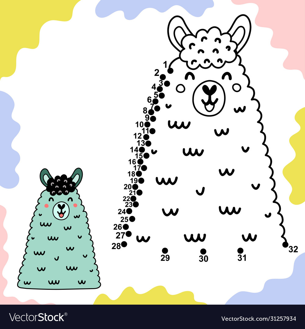 Connect the Dots Llama Game