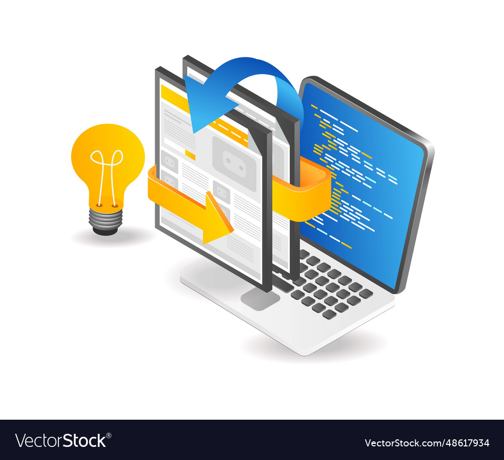Creative web blog layout with professional vector image Creative web blog layout with professional