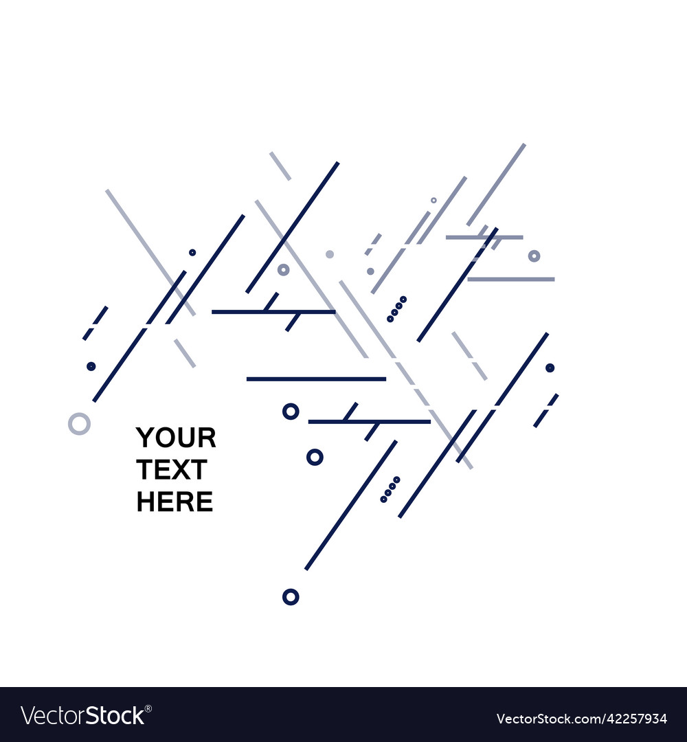 Design with connect blue triangles
