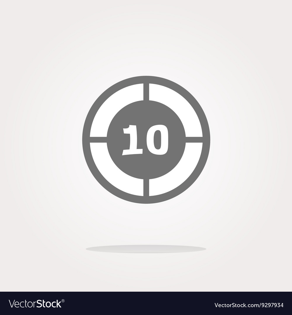 Glass target web icon button isolated