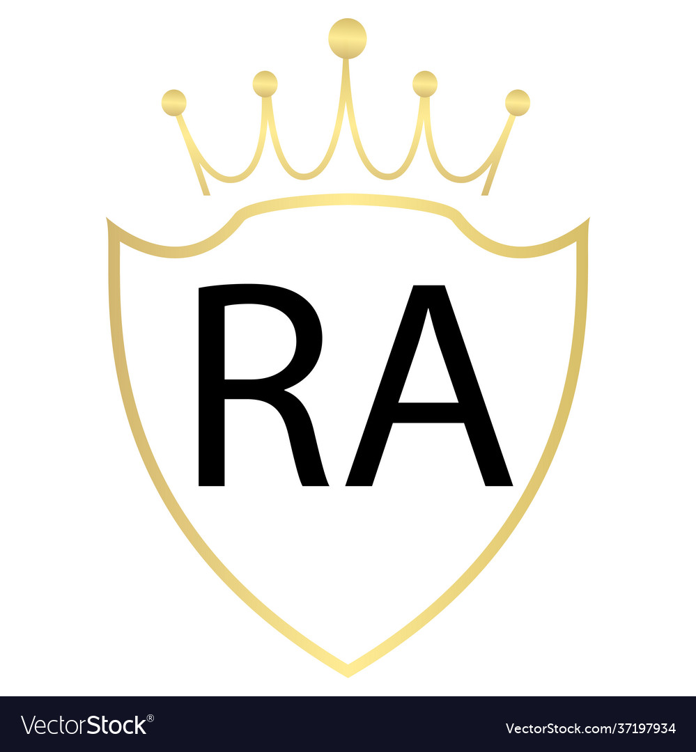 Ra letter logo design with simple style