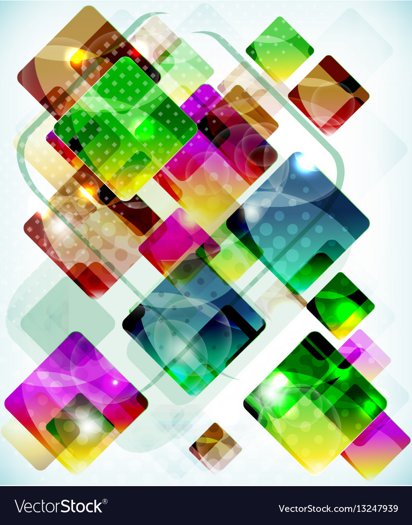 Abstract technology background vith falling Vector Image