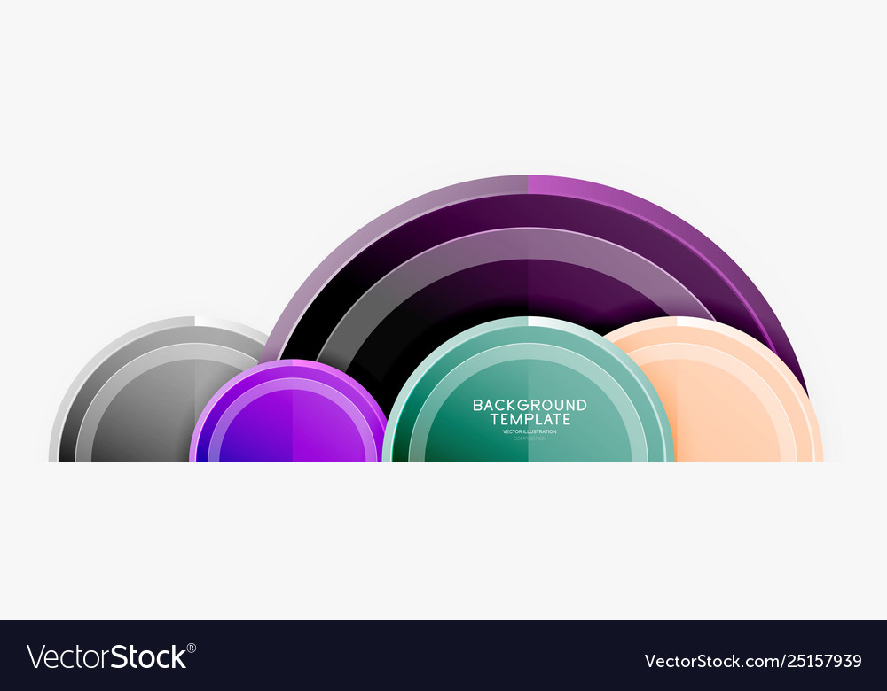 Circular pattern abstract circles composition Vector Image Circular pattern abstract circles composition