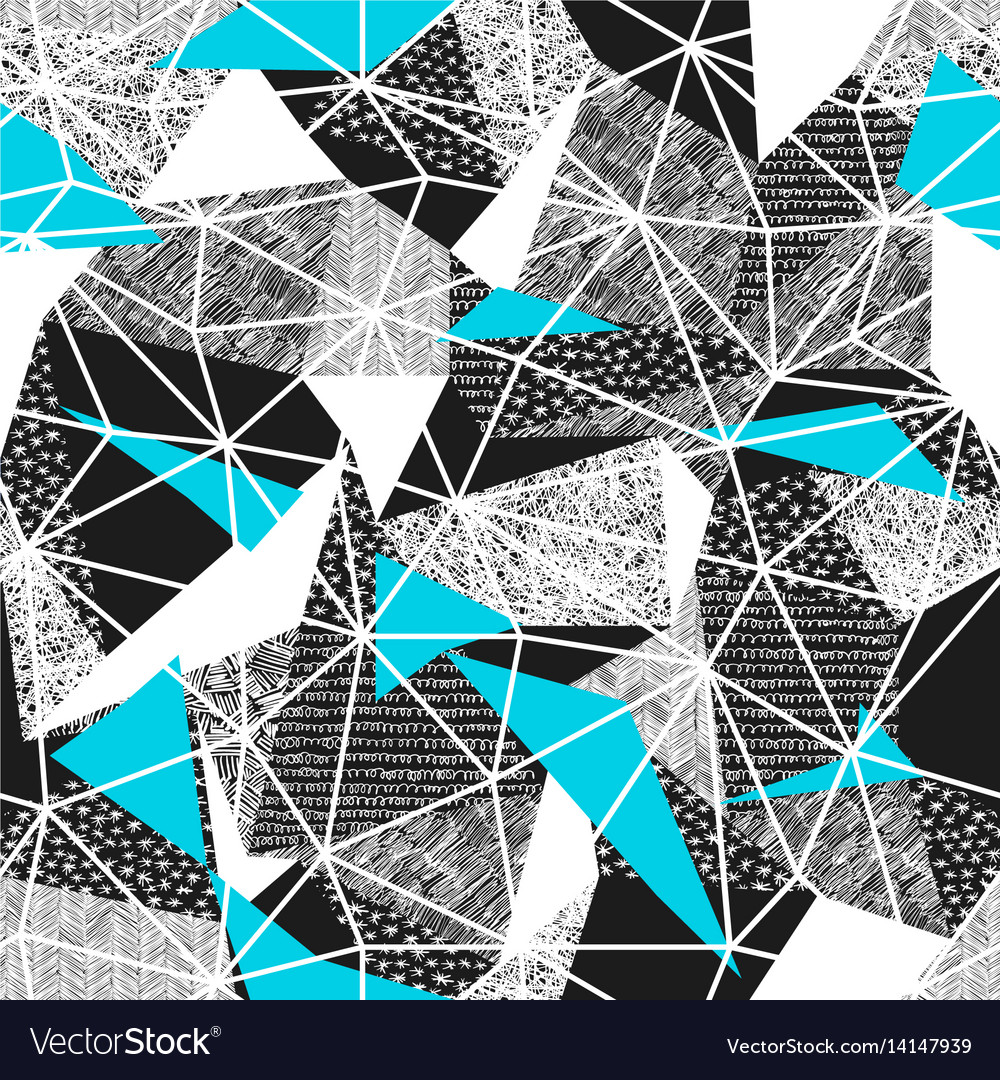 Cyan Triangle Pattern