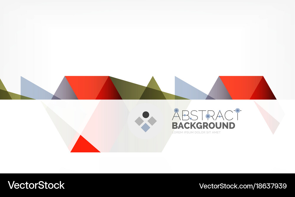 Geometric polygonal background Royalty Free Vector Image