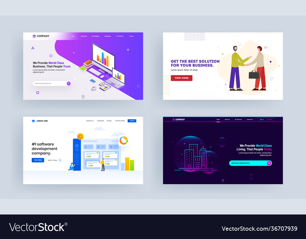 Online business classes best solution vector image Online business classes best solution