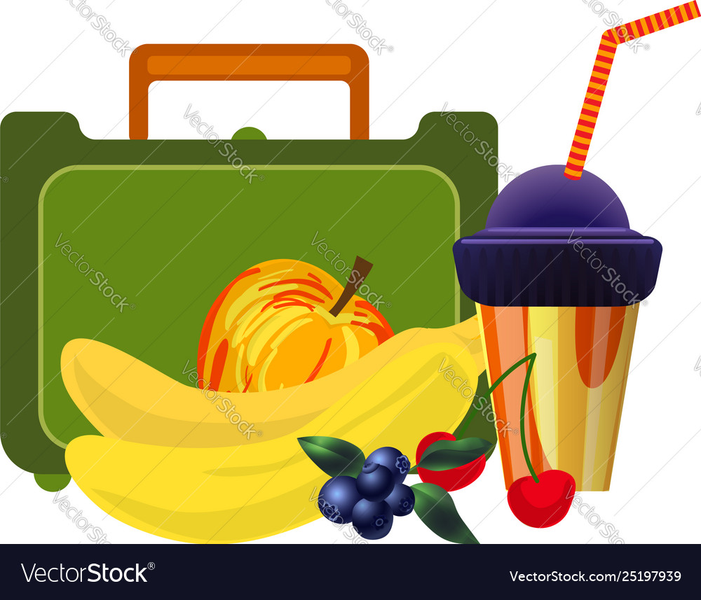 Plastic green lunchbox icon cartoon style Vector Image Plastic green lunchbox icon cartoon style Vector Image