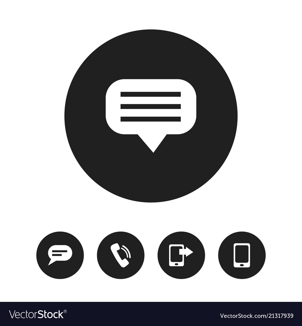 Set of 5 editable device icons includes symbols vector image Set of 5 editable device icons includes symbols