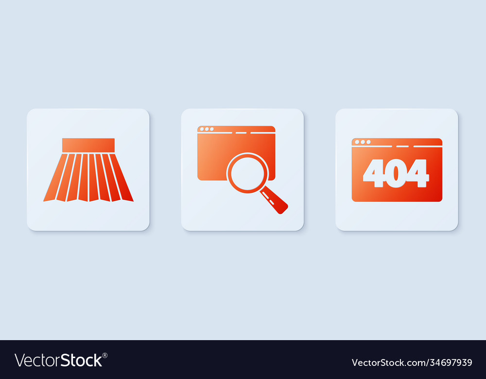 Set search in a browser window skirt and page vector image Set search in a browser window skirt and page