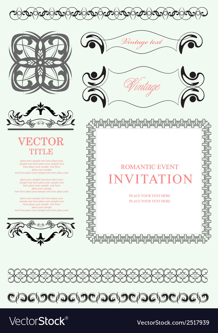 Vintage Ornate Frames & Ornaments