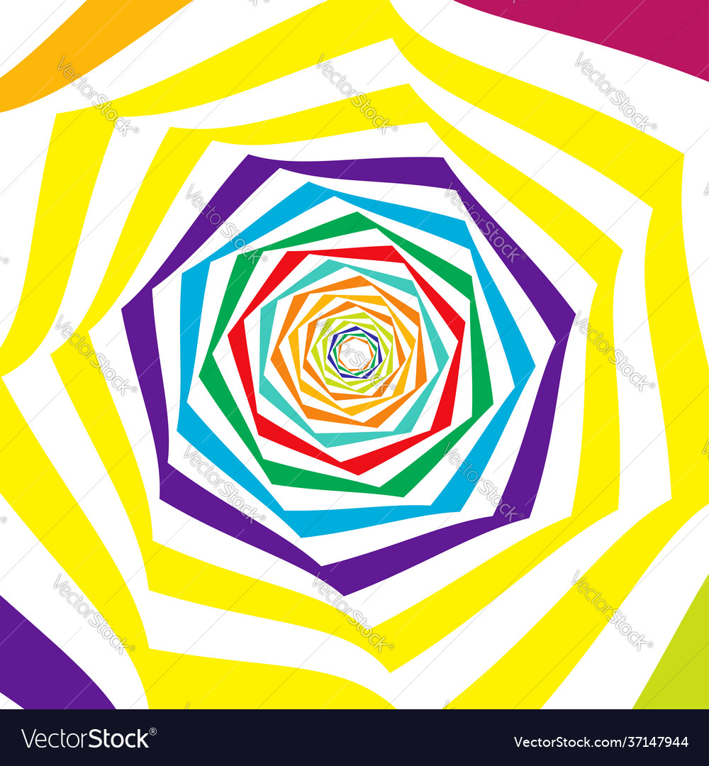 Abstract shape design element with rotation swirl vector image Abstract shape design element with rotation swirl