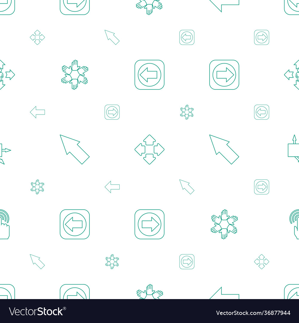 Cursor icons pattern seamless white background